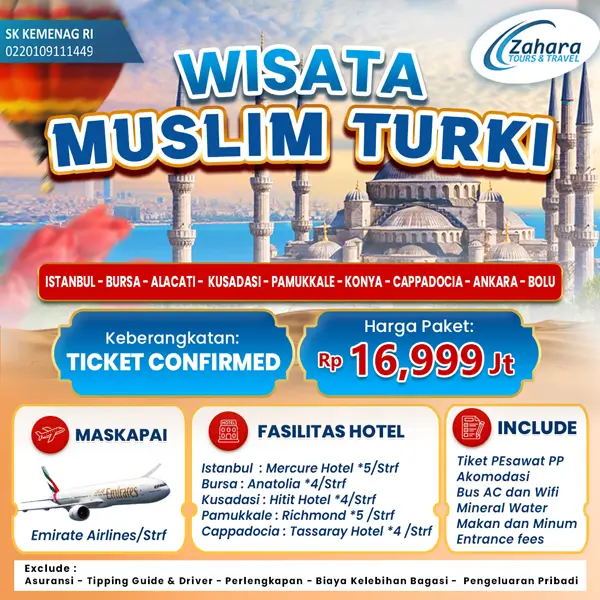 Flayer Paket Wisata Turki