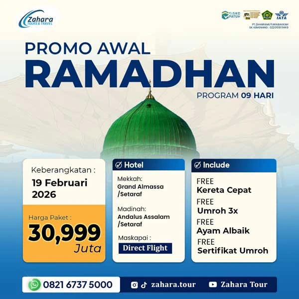 Paket Umroh Ramadhan 30 Jutaan