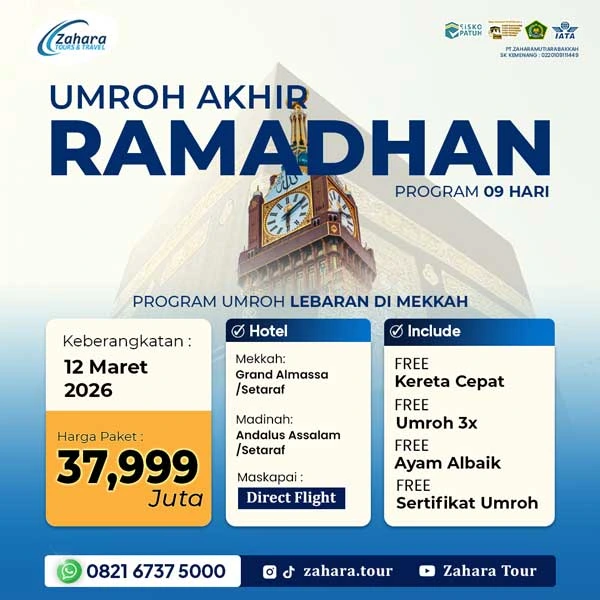 Paket Umroh Ramadhan 37 Jutaan